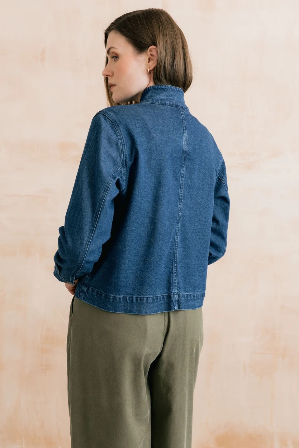 Docklands Plain Denim Utility Jacket - Blue Denim - Lily &amp; Me