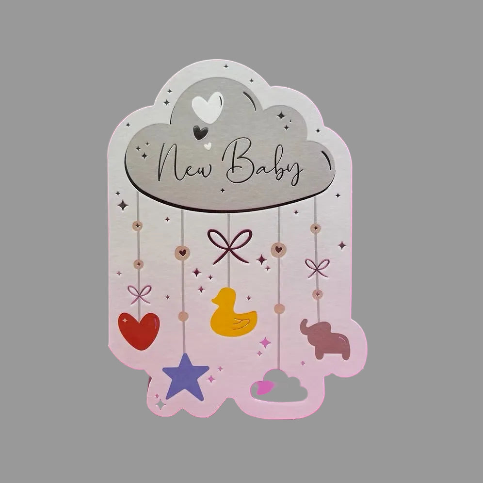 Heyyy - New Baby Mobile  - Birth Card