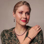 Carrie Elspeth - Molten Bronze Full Beaded Necklace - Brown