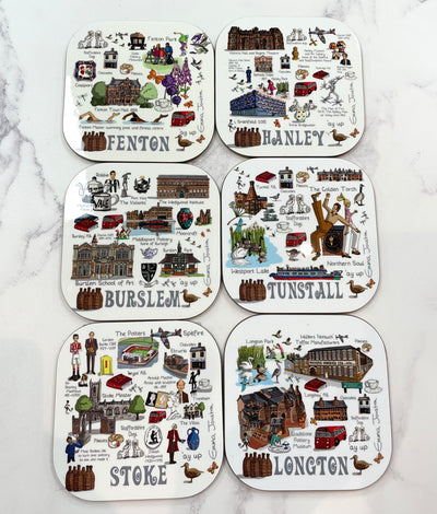 Emma Joustra Six Towns Series - LONGTON Coaster