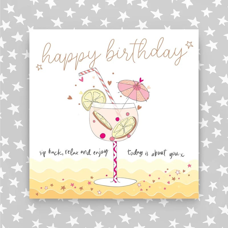 Molly Mae Happy Birthday Cocktails And Umbrella Birthday Card
