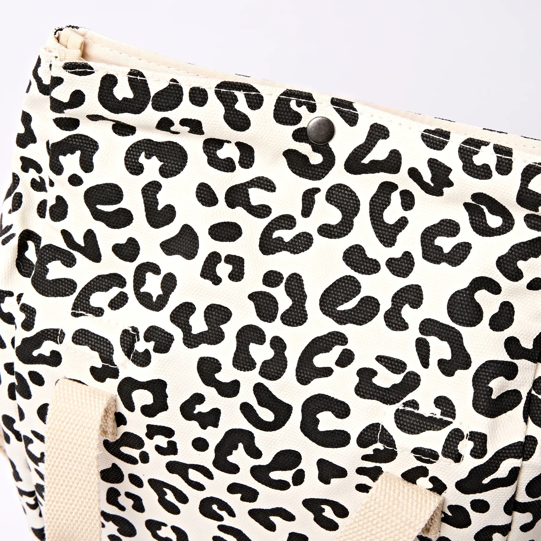Roka Hampstead Lunch Bag -Cotton Canvas - Summer Leopard