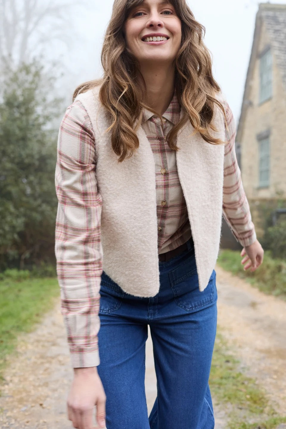 Beech Multicoloured Check Print - Shirt - Multi Blush  - Lily &amp; Me