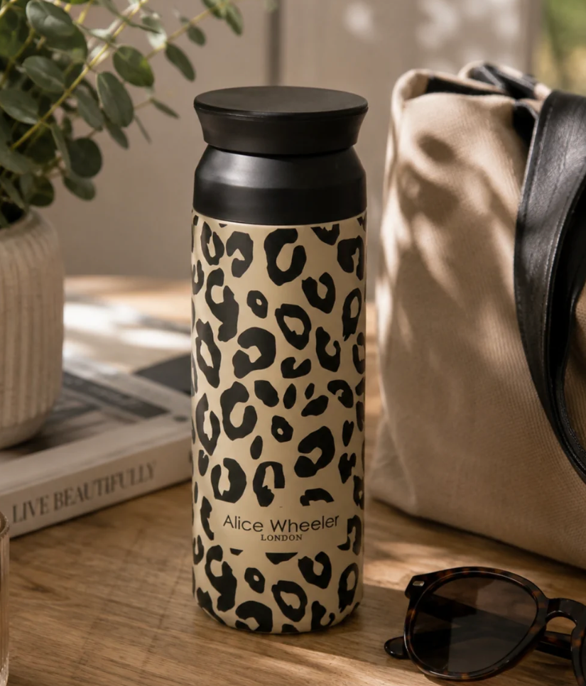 Alice Wheeler - Leopard - Water Bottle (500ml)