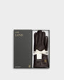 Katie Loxton - Gift Boxed - Faux Leather Gloves - Chocolate