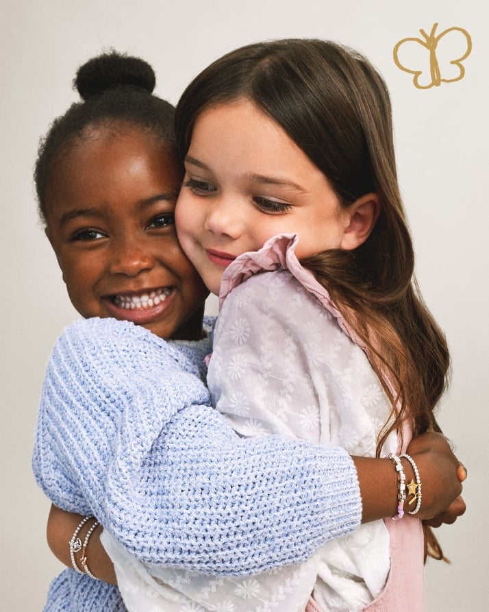 Joma Jewellery KIDS Confetti - You Are Off To School -  Silver Stretch Bracelet