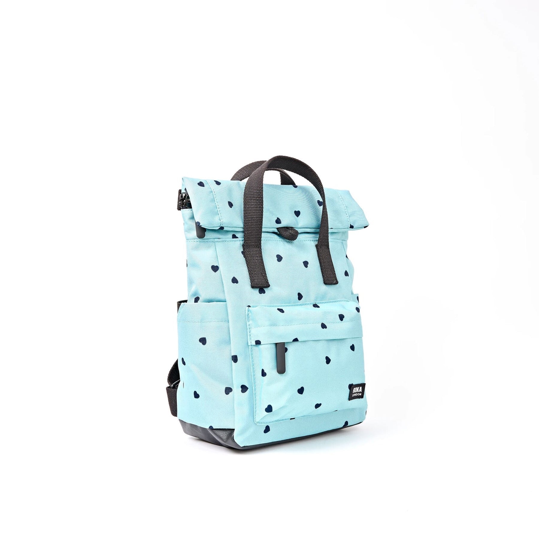 Roka Canfield B Backpack-Recycled Canvas - SMALL - Heart Print [ LIMITED EDITION ]