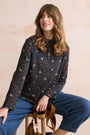 Cairn - Stamp Print Turtle Neck Jumper - Burnt Caramel - Lily & Me