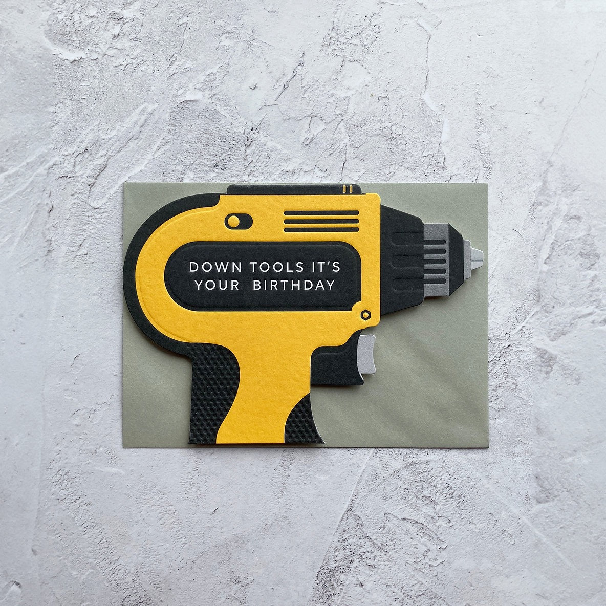 Heyyy - Drill - Die Cut Birthday Card