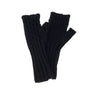 Park Lane - Raven Black - Cable Knit Fingerless Wrist Warmer - Ladies Gloves