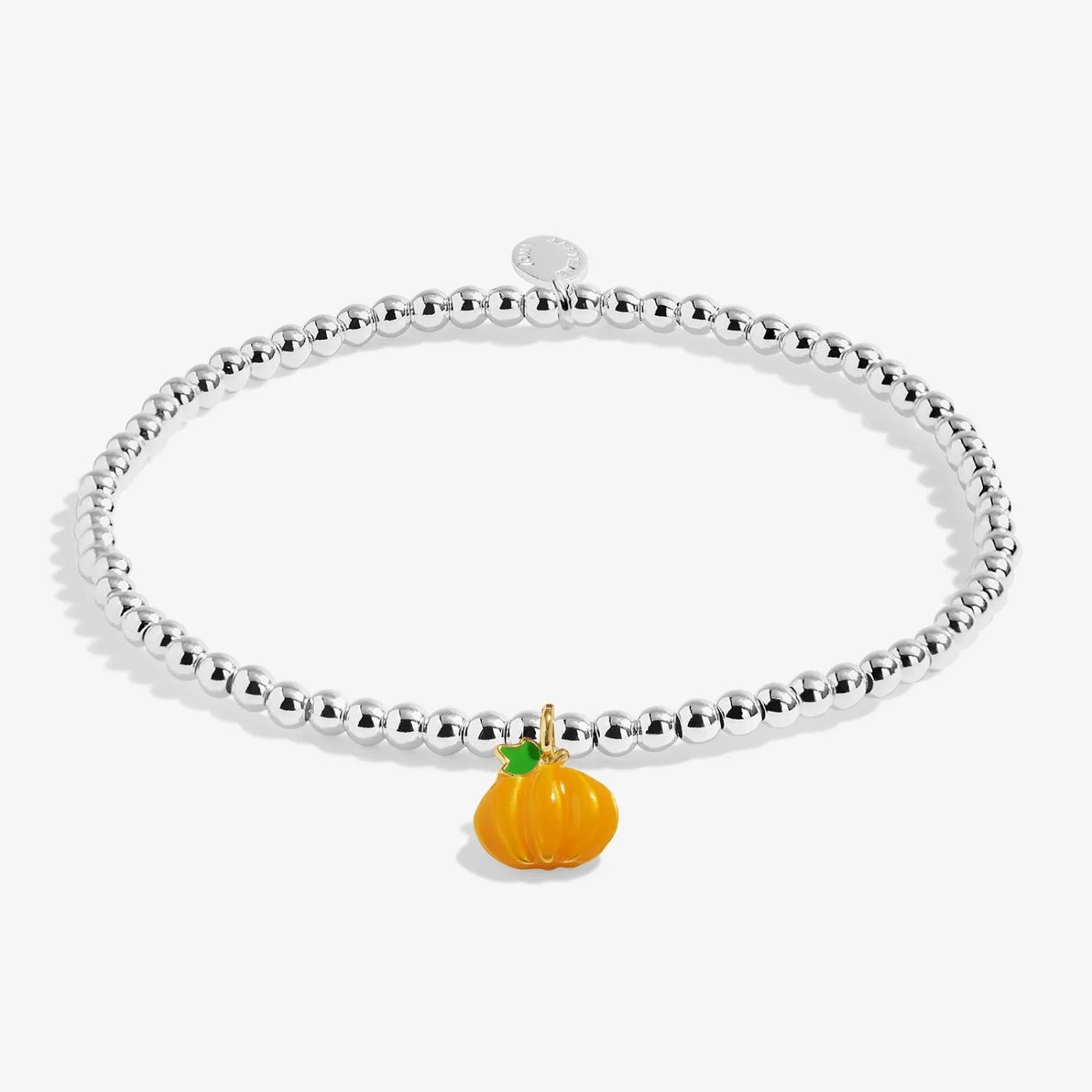 Joma Jewellery A Little Vibes - Hello Pumpkin - Silver Plated Bracelet