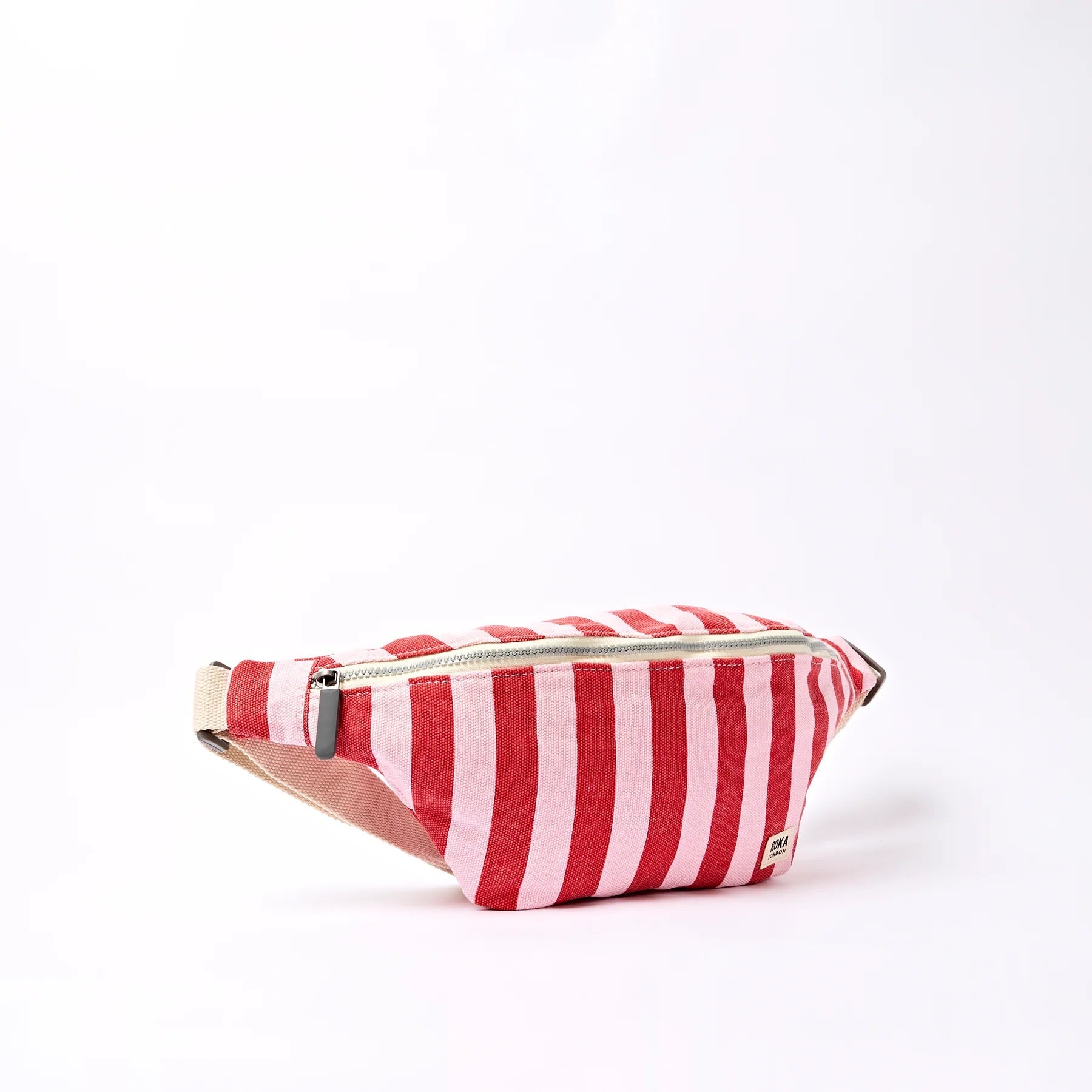 Roka Mill Hill Sling/Crossbody Bag -Cotton Canvas - Strawberry Stripe