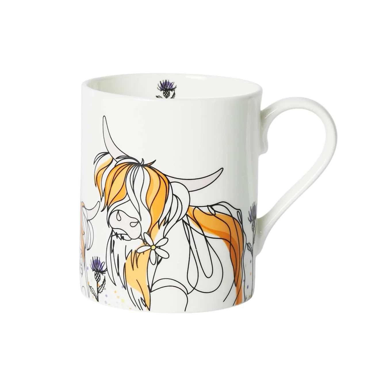 Highland Cow - Fine Bone China Mug - Belly Button