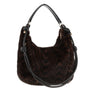 Park Lane -  Faux Fur Scoop Large Tote Handbag - Dark Zebra