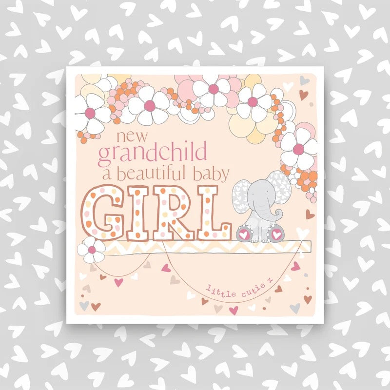 Molly Mae New Grandchild Girl Card