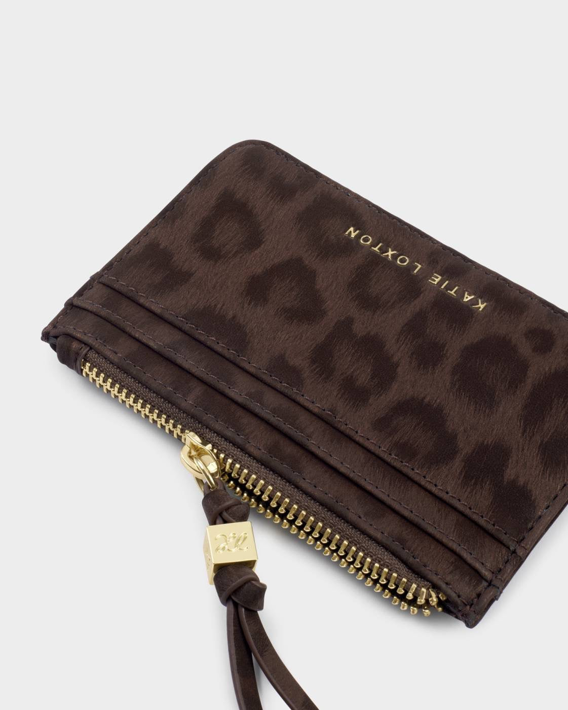 Katie Loxton - Lottie - Coin &amp; Card Holder - Chocolate Leopard