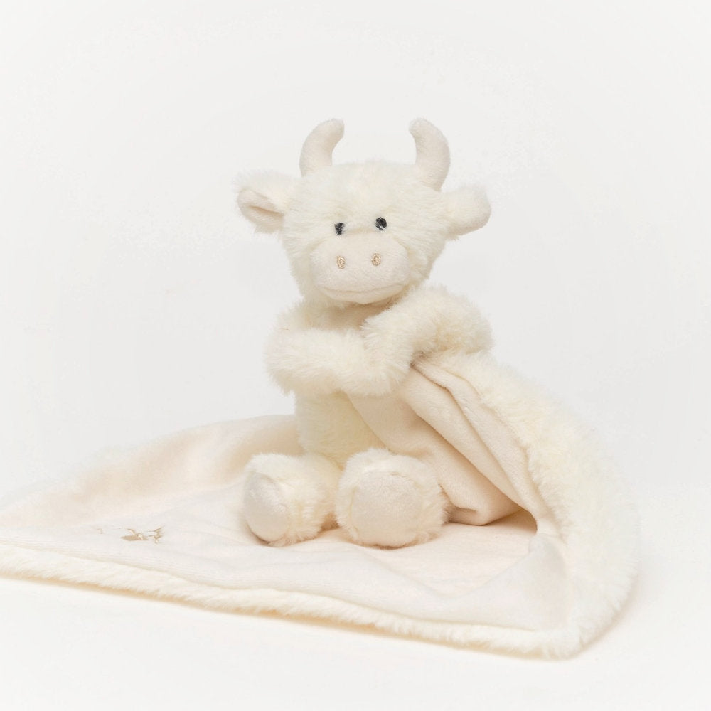 Jomanda Highland Coo Snuggle Comforter toy - Cream