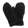 Park Lane - Ladies Teddy Boucle Fleece Mitten - Ebony Black