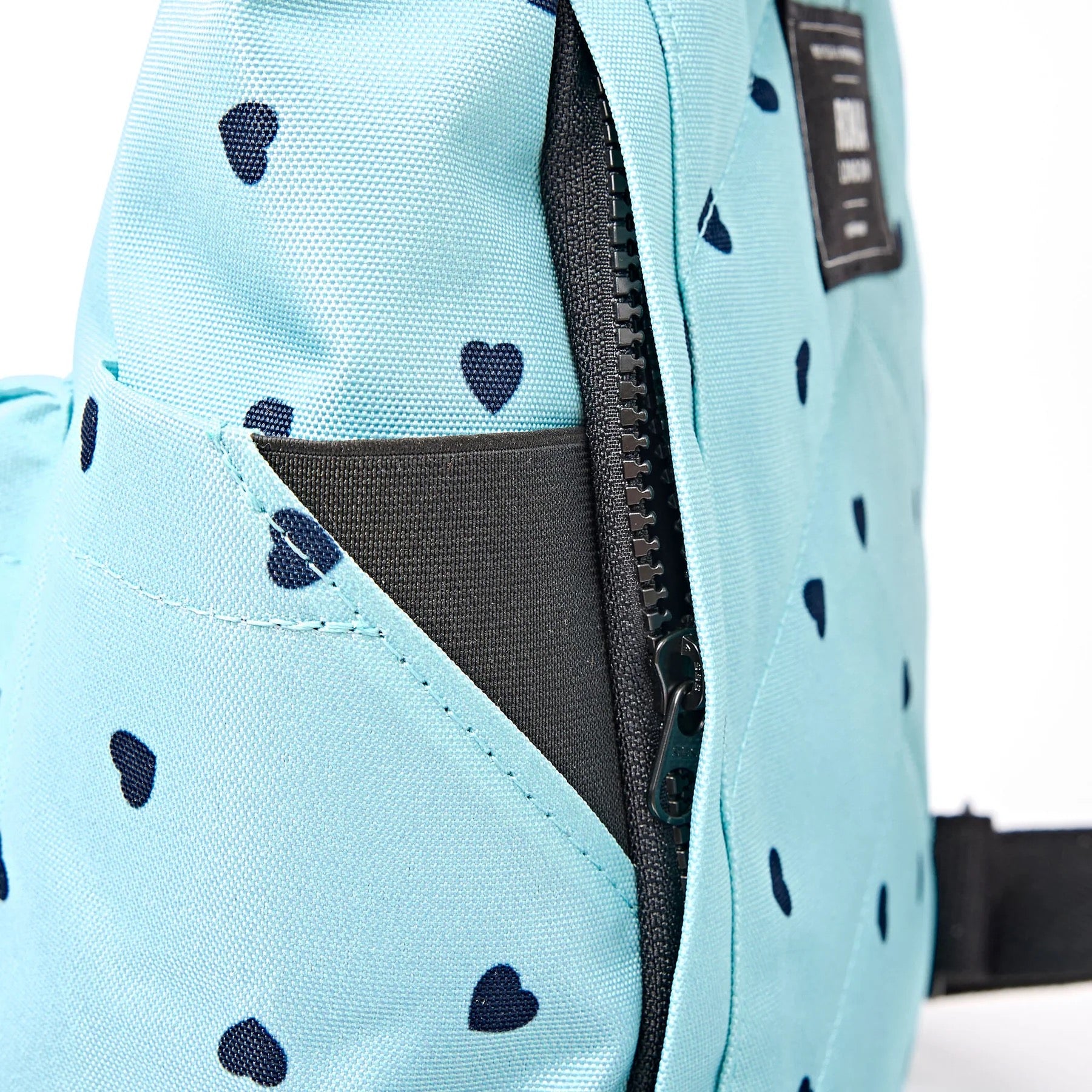 Roka Canfield B Backpack-Recycled Canvas - SMALL - Heart Print [ LIMITED EDITION ]