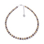 Carrie Elspeth - Cubic Haematite Beaded Full Necklace - Golden