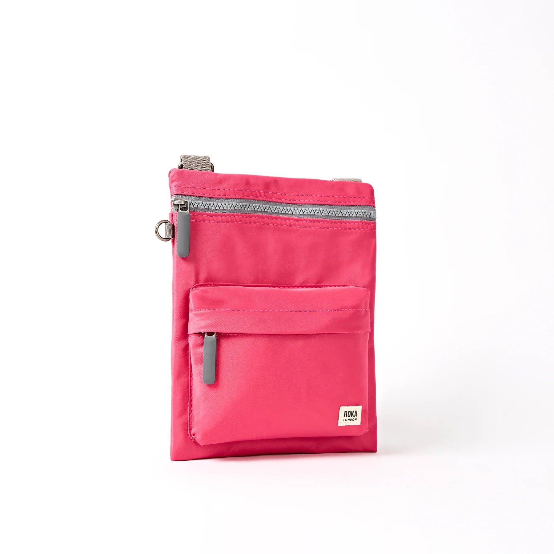 Roka CHELSEA B - MEDIUM Crossbody Bag -Recycled Nylon - Granita Red