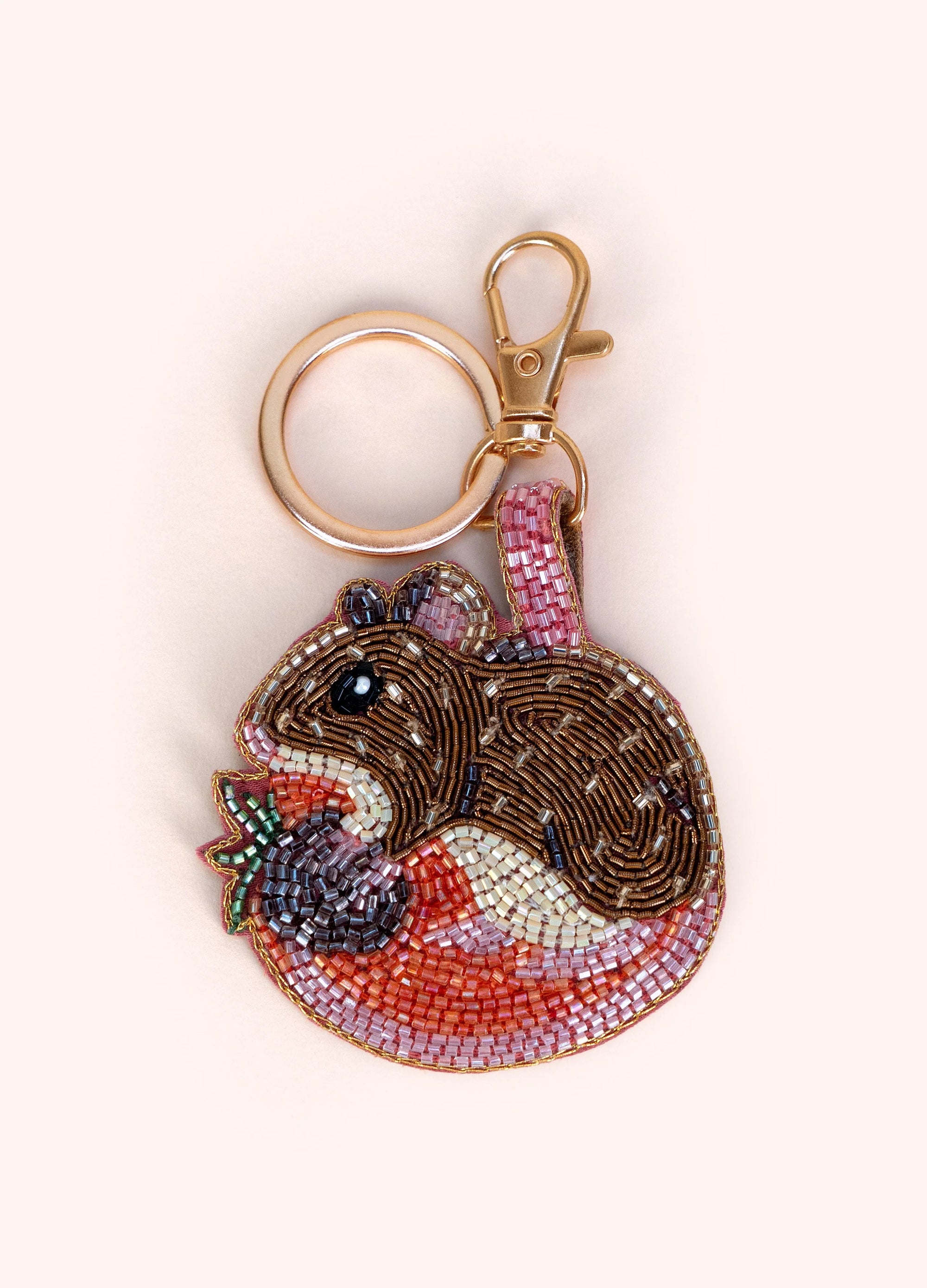 Powder - Mouse - Beaded Keyring
