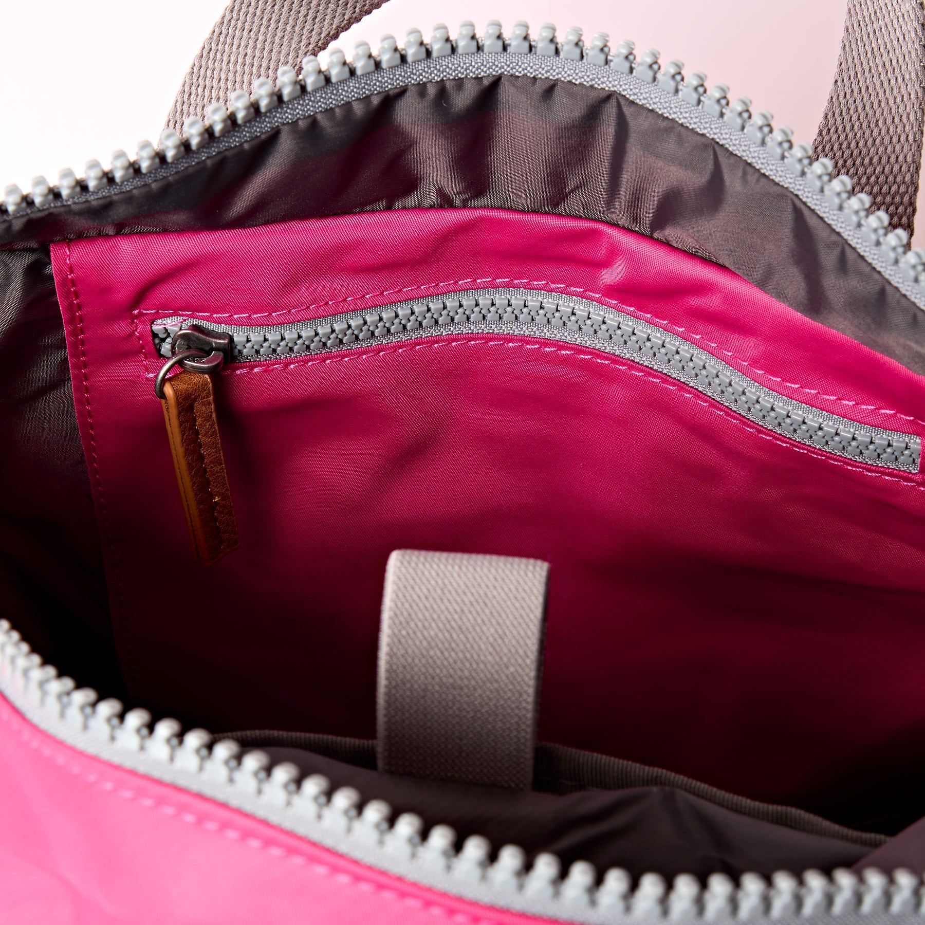 Roka Canfield Roll Top- Recycled Nylon - Small Backpack - Granita Red