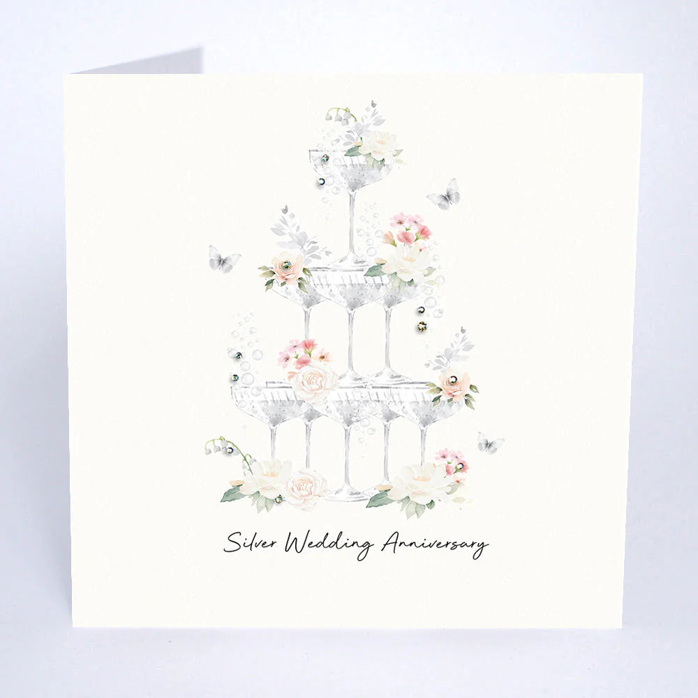 Five Dollar Shake Silver Wedding Anniversary Card