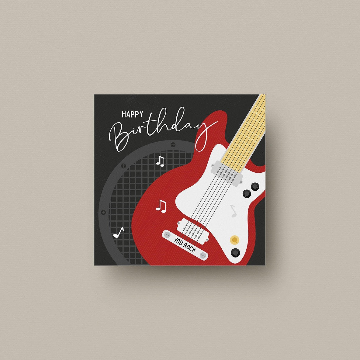 Heyyy - Rock Guitar - Birthday Card