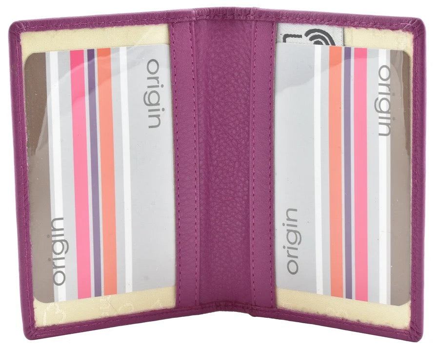 Mala Leather Origin Card Holder with RFID Protection (610 5) - Pink