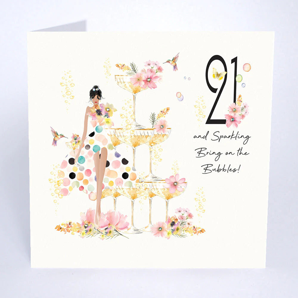 Five Dollar Shake - 21 And Sparkling….Birthday Card