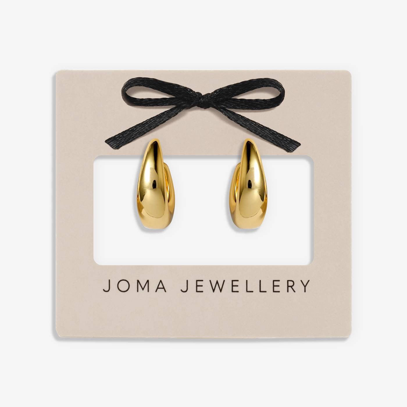 Joma Jewellery - Classic Collection - Statement Gold Huggie Hoop Earrings