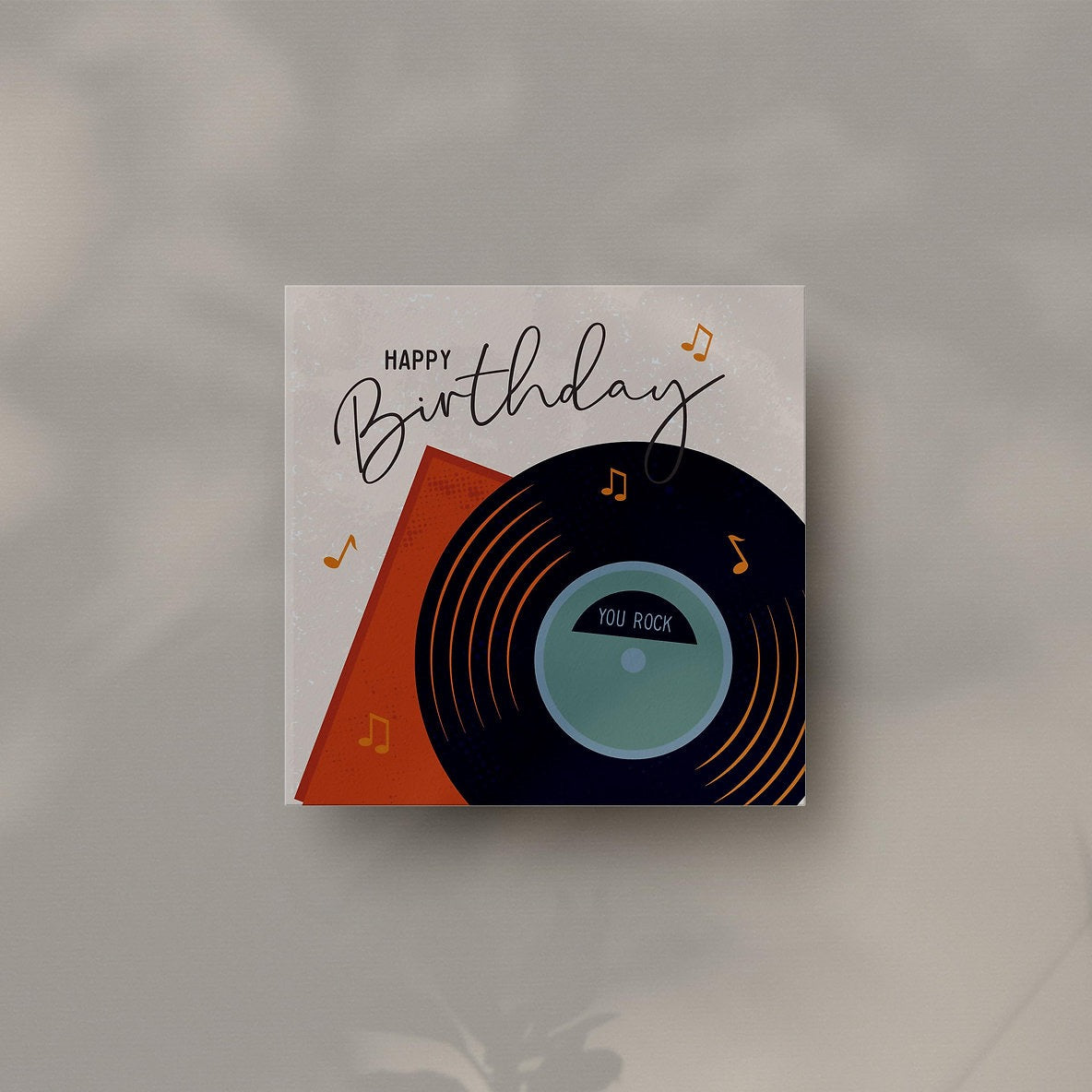 Heyyy - You Rock Vinyl Record - Birthday Card