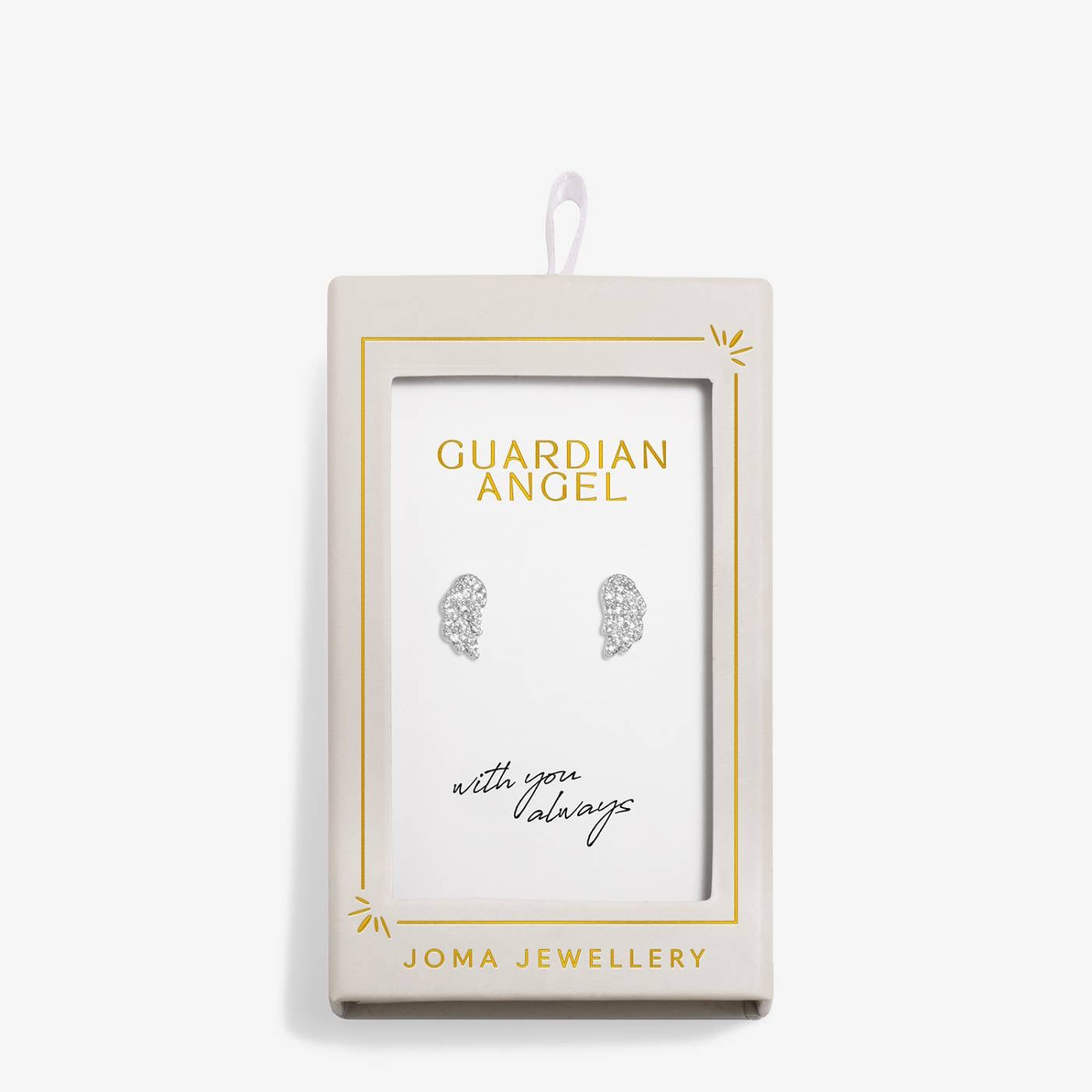 Joma Jewellery Moments to Shine - Guardian Angel - Silver Plated Boxed Stud Earrings