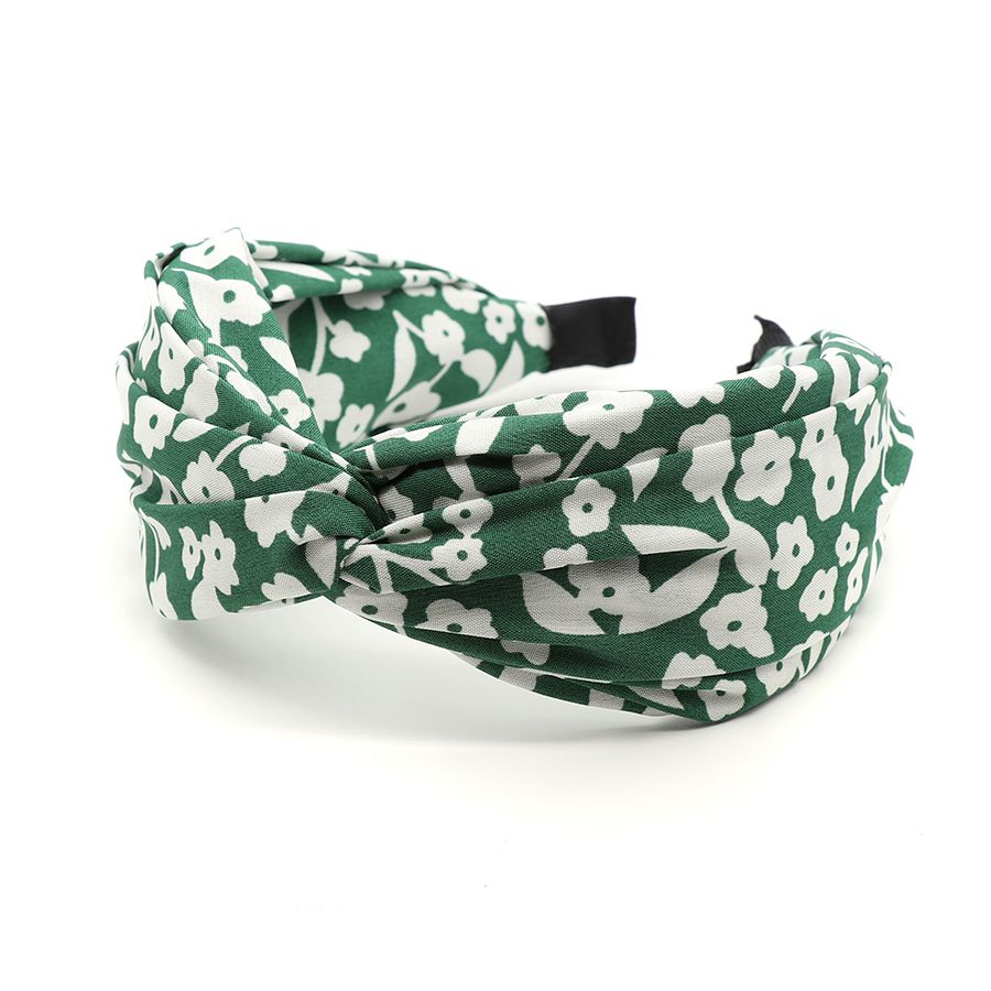 POM Dark Green Floral Silhouette Headband