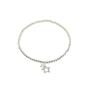 Juno Star - Stretch Bracelet - Silver - Clementine Jewellery