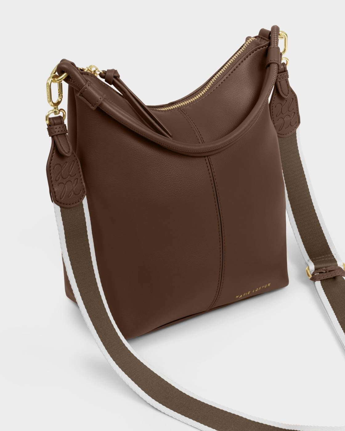 Katie Loxton - Hallie Satchel Handbag - Dark Chocolate
