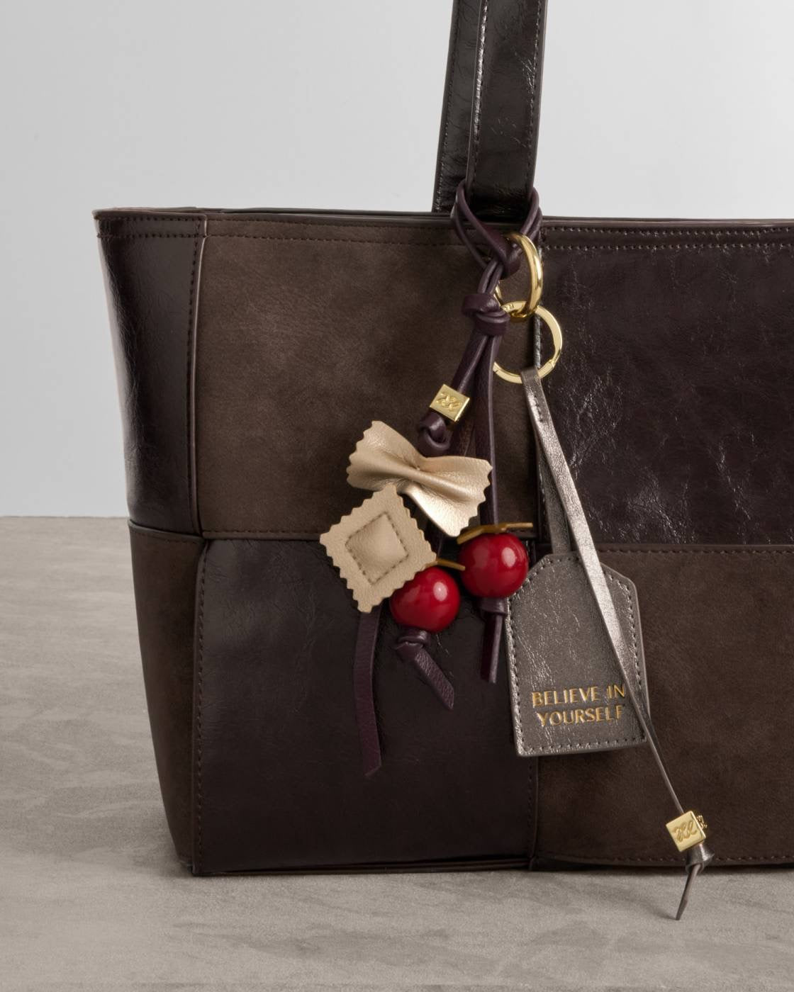 Katie Loxton Bag Charm - Pasta Multi - Cherry