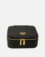 Alice Wheeler - Black - Small Square Travel Jewellery Box