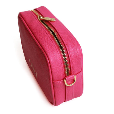 Alice Wheeler Hot Pink Mini Mayfair Crossbody Bag with Bag Strap