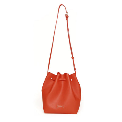 Alice Wheeler Bucket Crossbody Bag - Orange