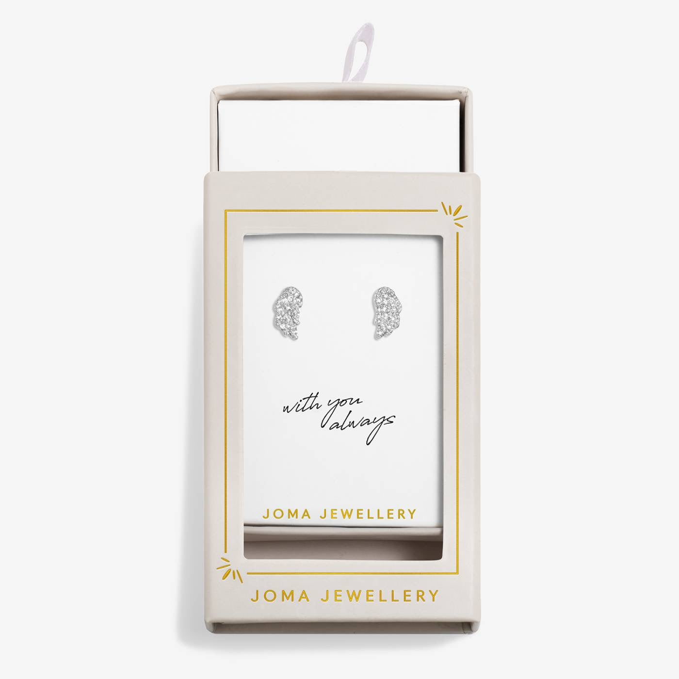 Joma Jewellery Moments to Shine - Guardian Angel - Silver Plated Boxed Stud Earrings