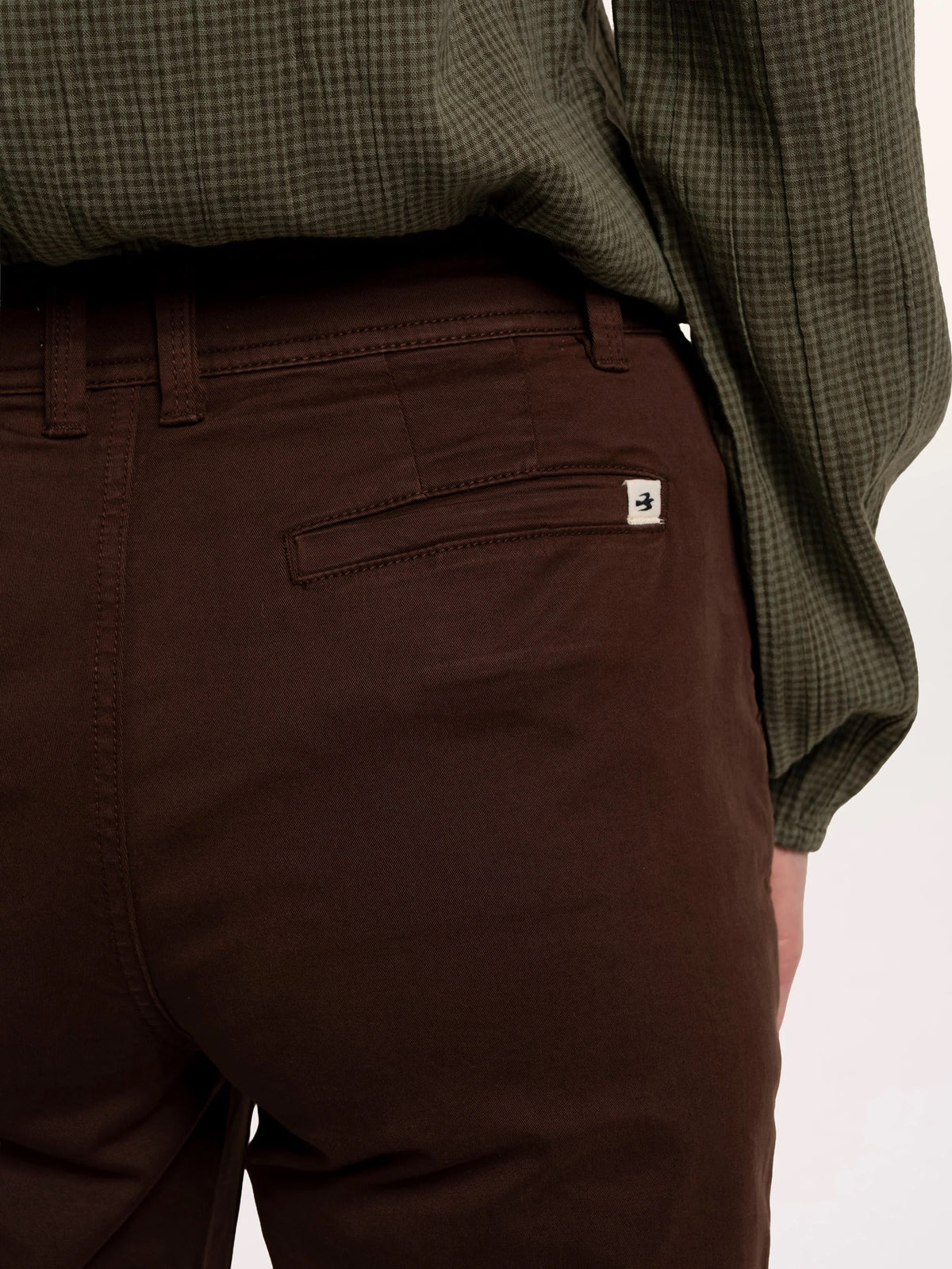 Brakeburn - Blake -  Straight Leg Trousers - Chocolate Brown