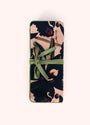 Powder Velvet Jewellery Roll - Midnight Orchid - Charcoal/Cream