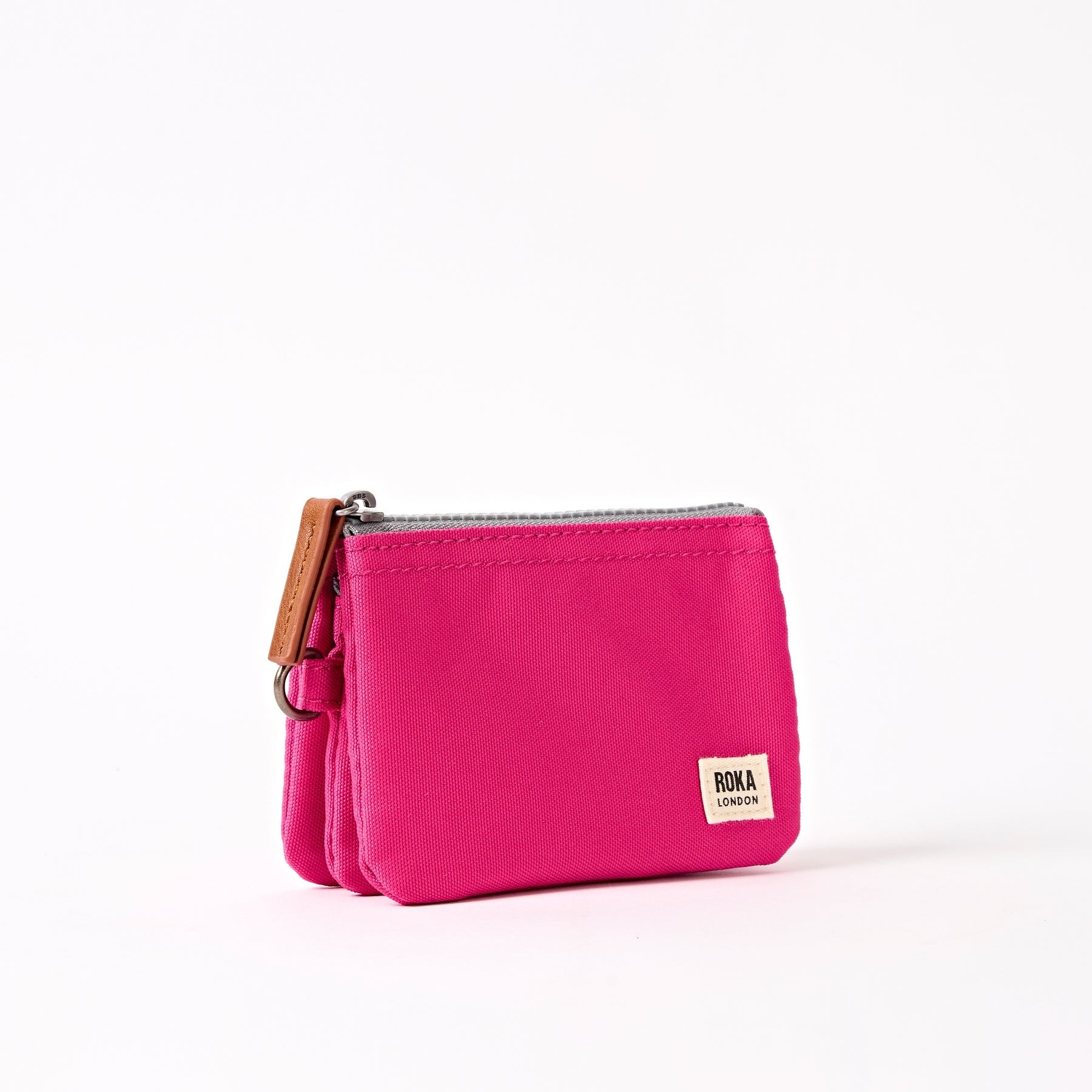 Roka Carnaby Small Wallet - Recycled Canvas - Granita Red