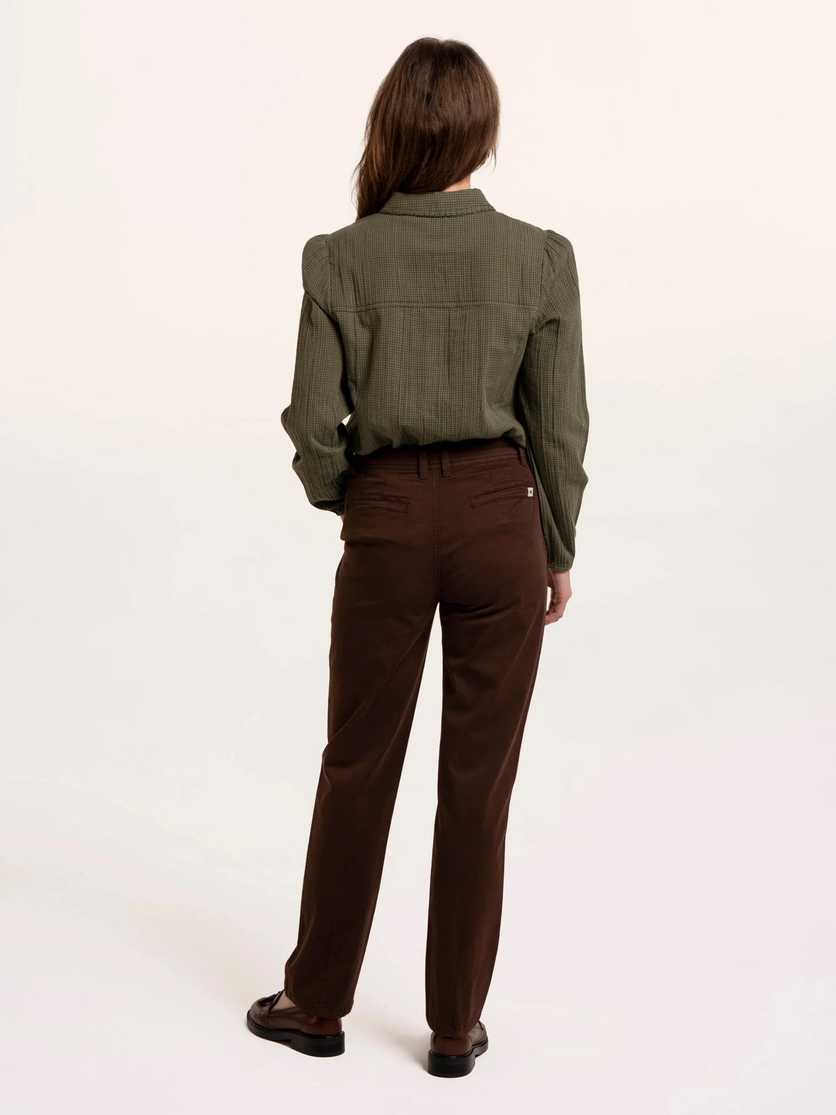 Brakeburn - Blake -  Straight Leg Trousers - Chocolate Brown