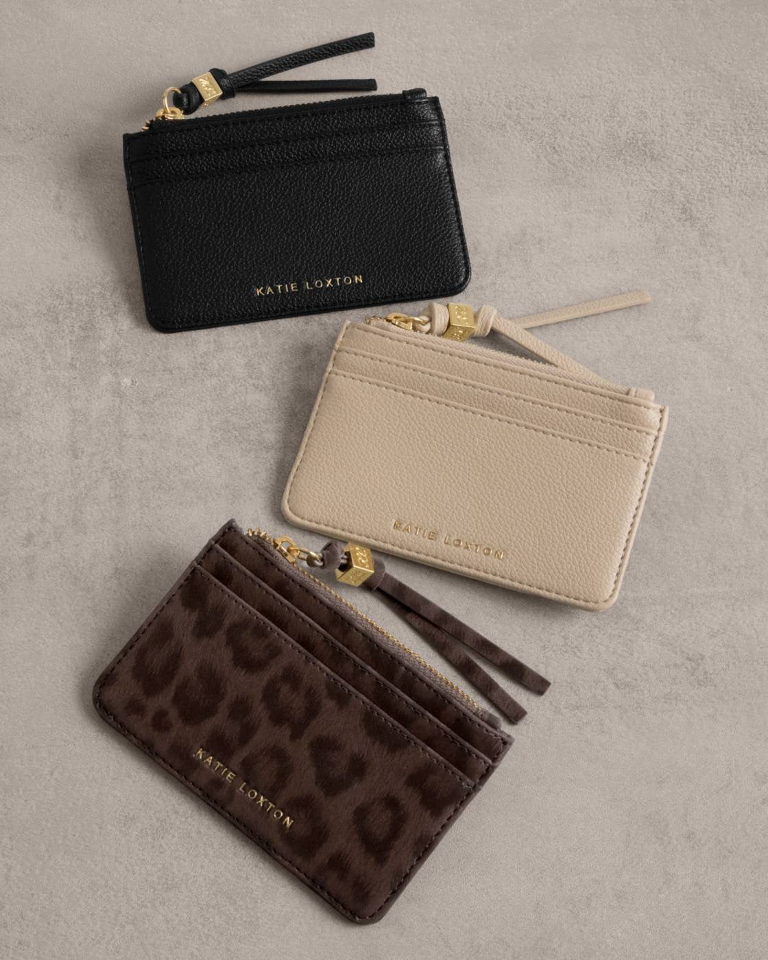 Katie Loxton - Lottie - Coin &amp; Card Holder - Light Taupe