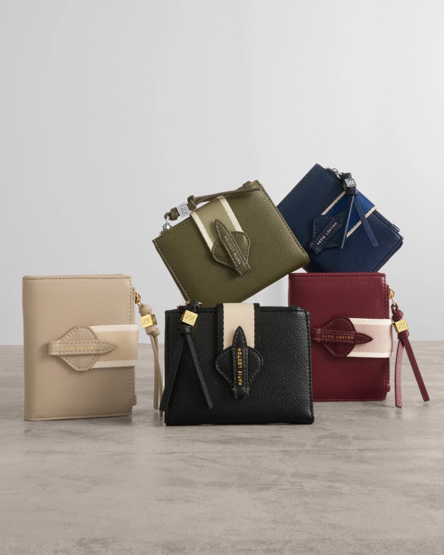Katie Loxton - Lottie - Fold Out Purse Canvas Strap - Cherry