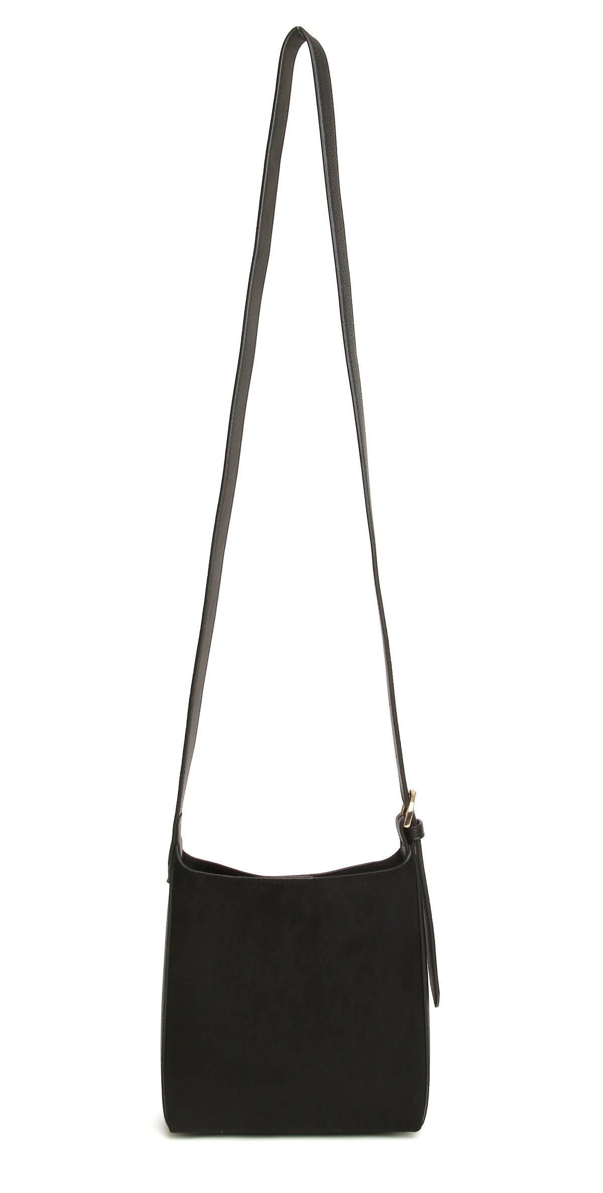 Alice Wheeler - Suede Kensington - Mini Hobo Crossbody Bag - Black