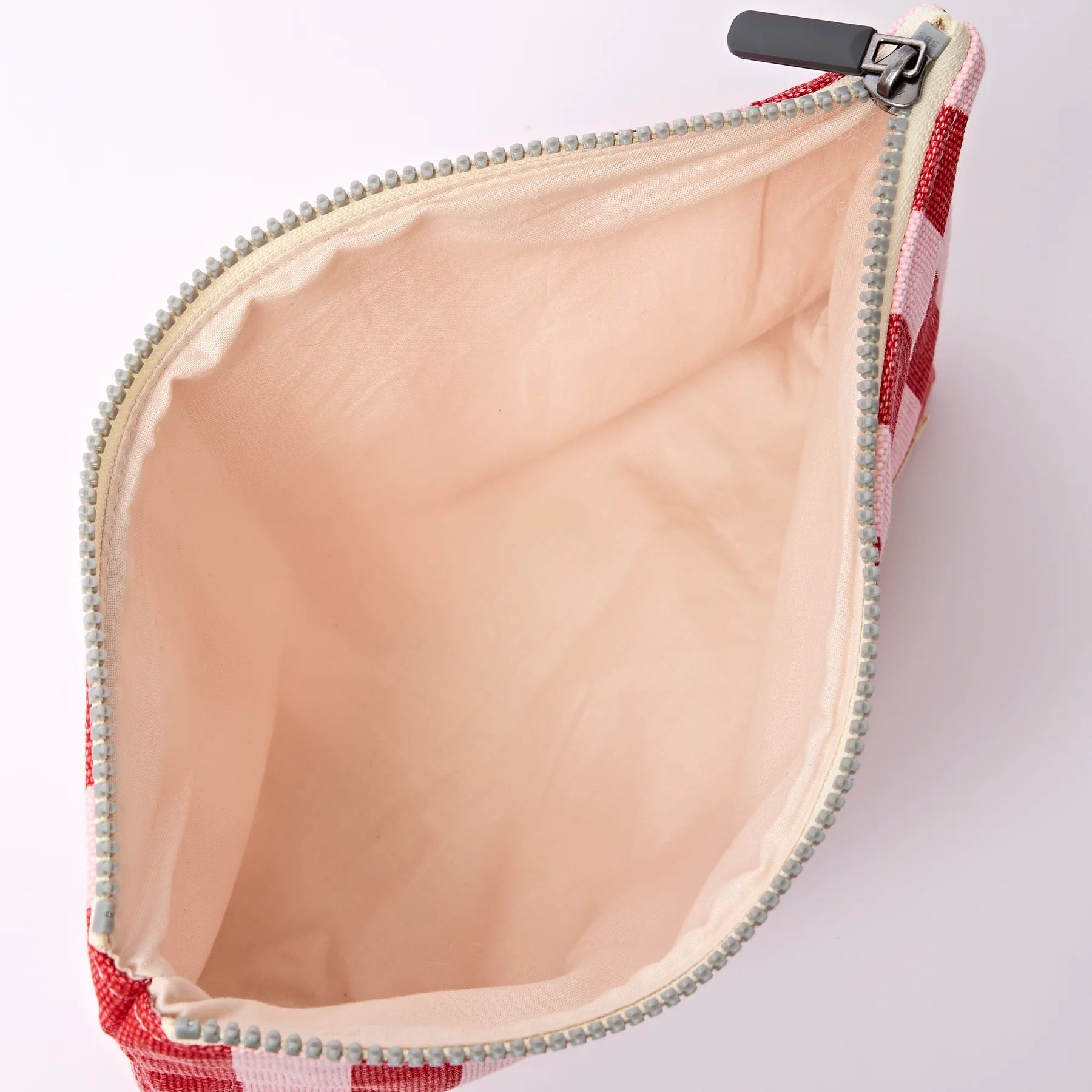Roka Maida Vale Small Zip Pouch -Cotton Canvas - Strawberry Stripe